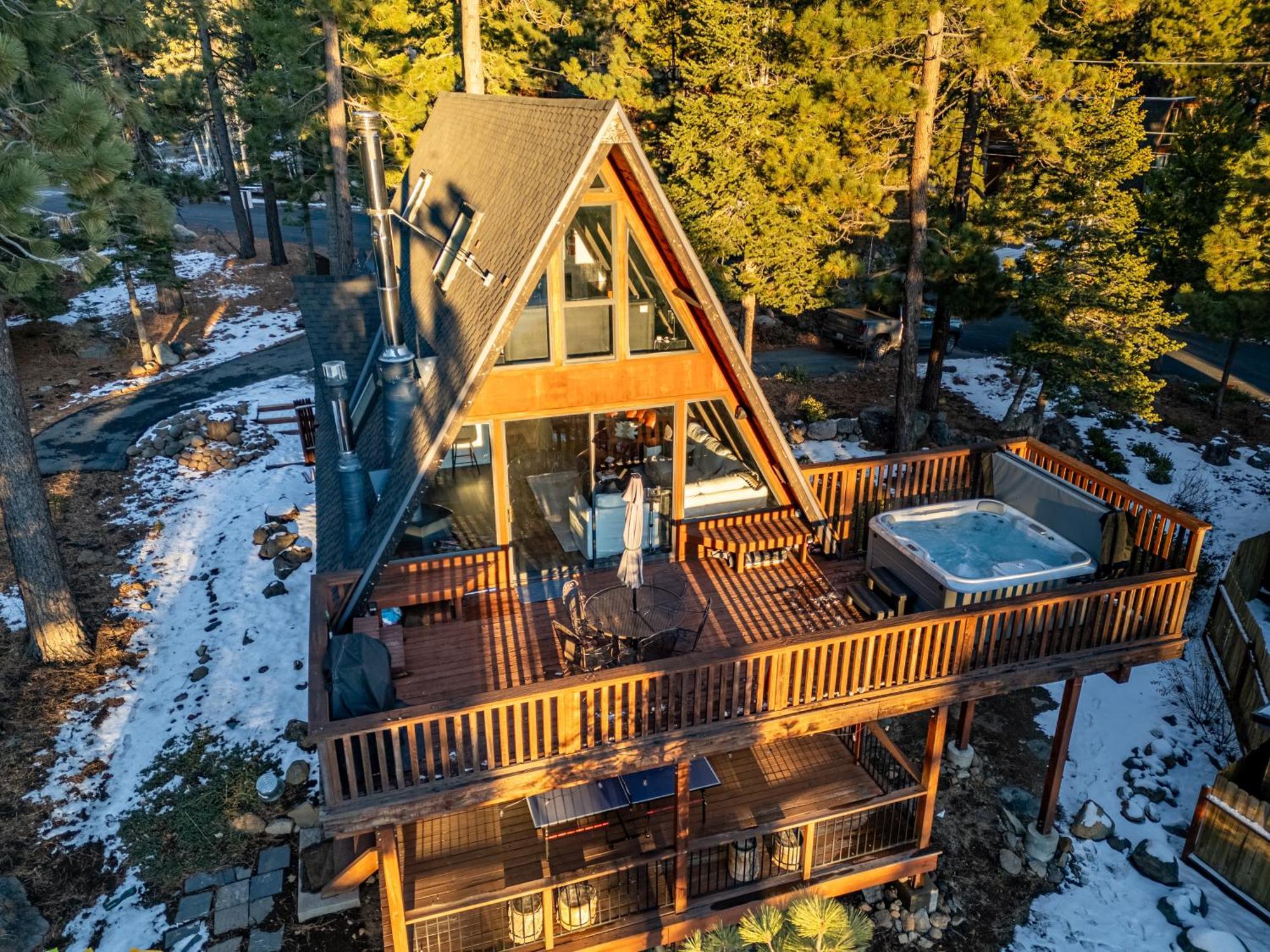 A-Frame Cabin With Hot Tub & Close To Lake Tahoe Tahoe City Exterior foto